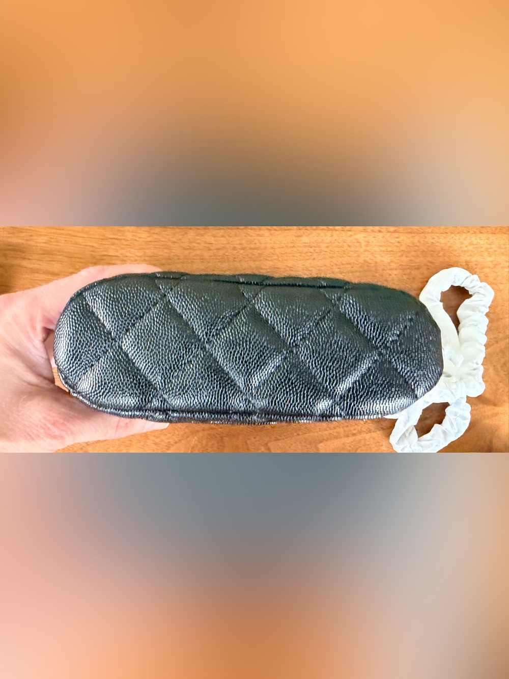 FULL SET NEW Chanel Makeup Black Petite Maroquinerie Pebbled Leather Handbag - Picture 7 of 12